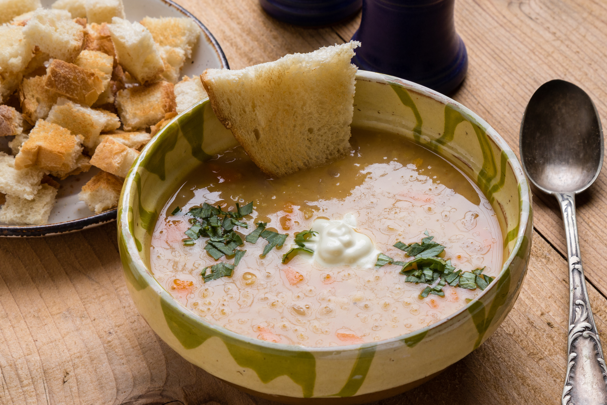 Recept Čočková polévka s majoránkou