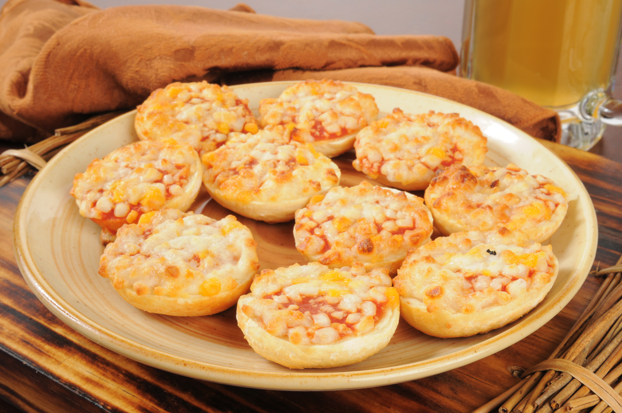 Recept Mini pizza se sýrem