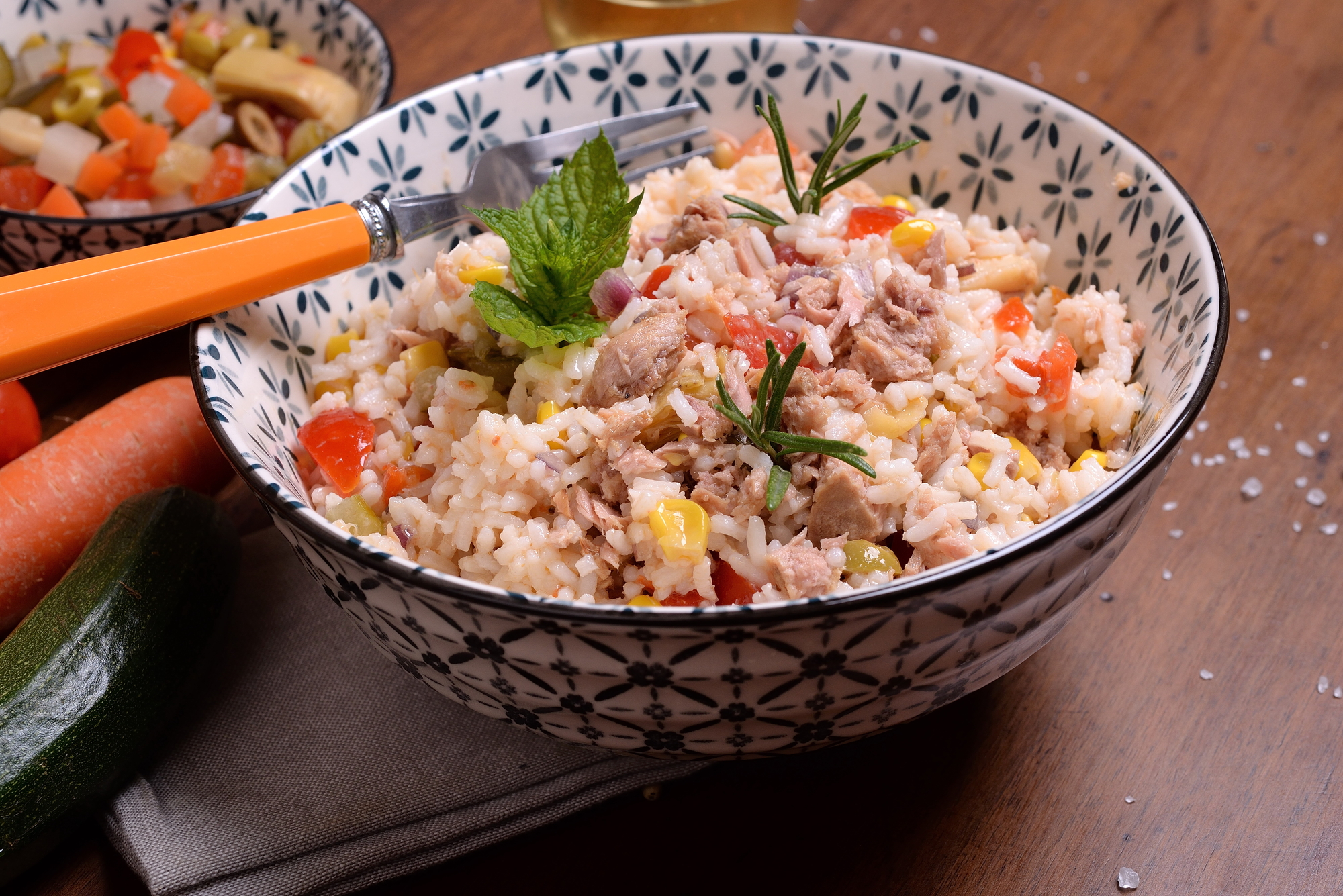 Recept Rýžový salát s kuřecími kousky