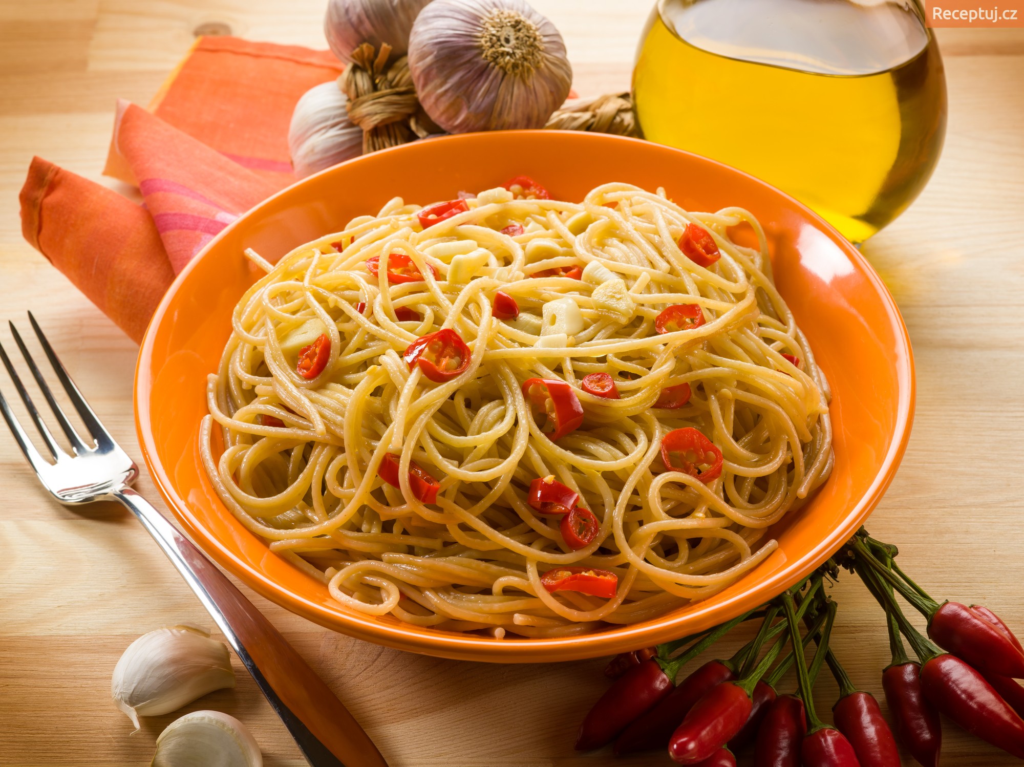 Recept Špagety aglio olio