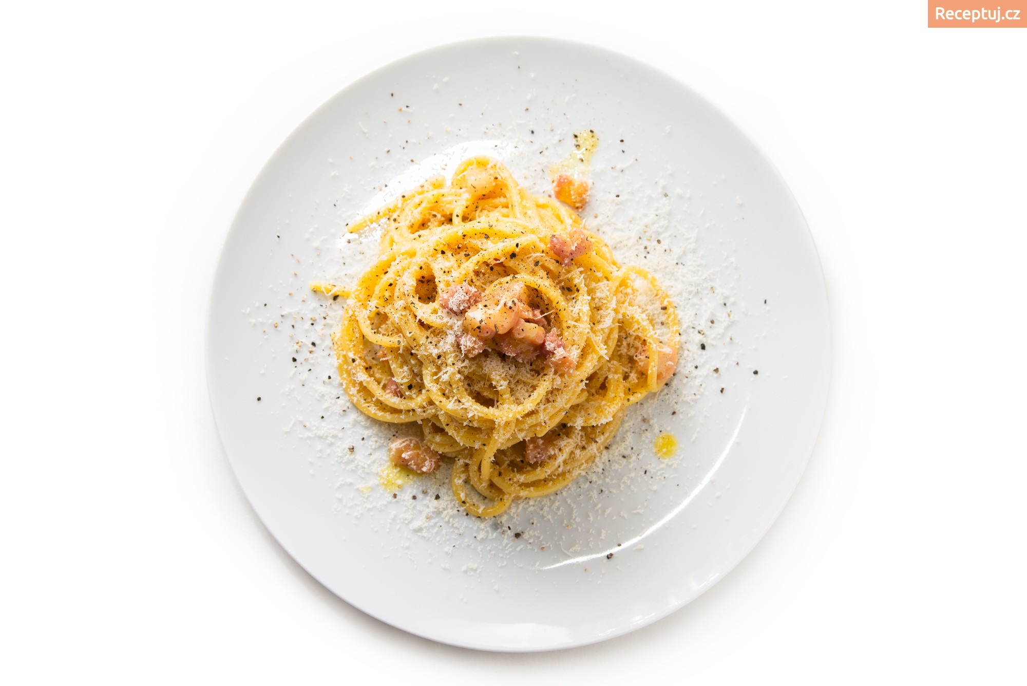 Recept Špagety carbonara