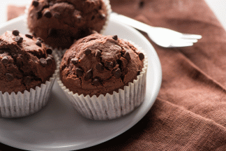 Recept Domácí čokoládové muffiny