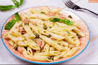 Recept Rigatoni s tuňákem, cuketou a bazalkou