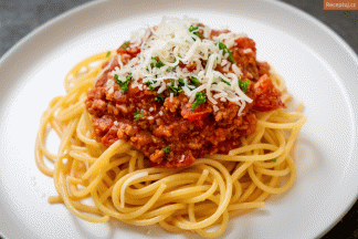 Recept Špagety s mletým masem