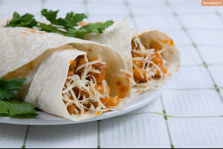 Recept Burrito s vepřovou panenkou a salsou z avokáda